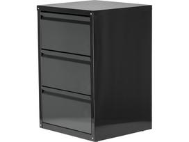 metalines spinteles - Vorel Dirbtuvių spintelė 3 stalčiai (58433) Juoda (Black) - 6 nuotrauka