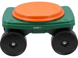 flo - FLO Sodo vežimėlis 90231, plastikas, žalia (Green) / oranžinė (Orange) - 4 nuotrauka