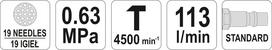 kitk - Yato pneumatinis adatinis plaktukas YT-09910 - 2 nuotrauka