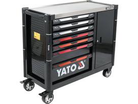 spinteles ant ratuku irankiams - YATO Įrankių spintelė su ratukais 7 stalčiai YT-09033 - 7 nuotrauka