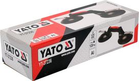 stiklas 2 mm - YATO Prisisiurbiantis kėliklis YT-37236, 2 x 125 mm, 120 kg - 3 nuotrauka