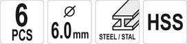 frezu rinkinys - Frezos metalui kūginės YT-61711 YATO (12) - 2 nuotrauka