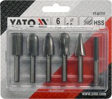 frezu rinkinys - Frezos metalui kūginės YT-61711 YATO (12) - 3 nuotrauka