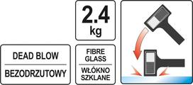 stiklo pluosto - Plaktukas Yato YT-46270 - 2 nuotrauka