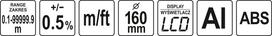 odometras - Yato matavimo ratas YT-71655; 0,1 - 10000 m - 2 nuotrauka