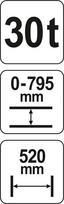 presas hidraulinis yato - Hidraulinis presas YATO YT-55582 | 30T - 2 nuotrauka