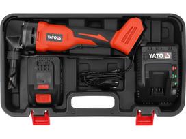 skarda 18 - Yato YT-82398 Akumuliatorinės skardos žirklės 18V 1x4,0Ah - 5 nuotrauka