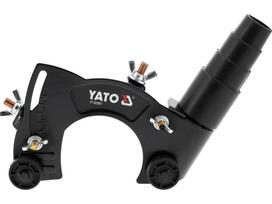 kampinio slifuoklio priedas dulkiu nusiurbimui - Yato YT-82987 Apsauginis gaubtas su dulkių nusiurbimu 125mm - 4 nuotrauka