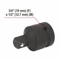 smuginis suktuvas akumuliatorinis - Yato YT-828073 18V 3/4" 2400Nm 6Ah BMC - 4 nuotrauka