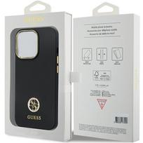 deklas iphone 13 guess - Guess "Hardcase Silicone Logo Strass 4G iPhone 13 Pro | 13 6.1" Black - 2 nuotrauka
