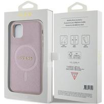 iphone 11 magsafe case - Guess "GUHMN61PSAHMCP Hardcase Saffiano MagSafe iPhone 11 | XR 6.1" Pink - 2 nuotrauka