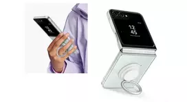 galaxy z flip 5 - SAMSUNG Galaxy Flip5, nugarėlė, skaidri - 3 nuotrauka