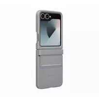 samsung flip6 - Samsung Flap ECO-Leather Case EF-VF741PJE Flip6 (Gray) - 4 nuotrauka