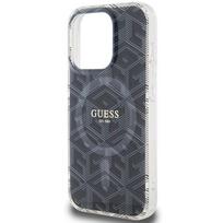 deklas iphone 15 pro guess - Dėklas GUESS GUHMP15XHGCUSTGK IPHONE 15 PRO MAX 6.7 "Juodas/Juodas HARDCASE IML GCUBE MAGSAFE - 4 nuotrauka