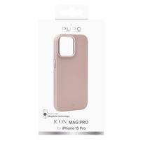 iphone 15 rozinis - PURO "Icon Mag Pro MagSafe iPhone 15 Pro" Pink - 3 nuotrauka