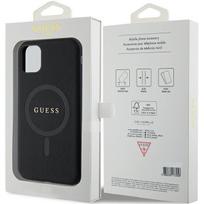 iphone xr deklai - Guess "Saffiano MagSafe iPhone 11/ XR" Black - 2 nuotrauka