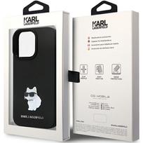 apple iphone 6 - Karl Lagerfeld "KLHCP14XSMHCNPK Silicone Case C Metal Pin iPhone 14 Pro Max" Black - 2 nuotrauka