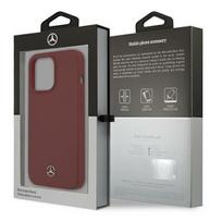 iphone 13 silikoninis deklas apple - Mercedes iPhone 13 Pro Max Silicone Line dėklas Raudonas (Red) - 2 nuotrauka