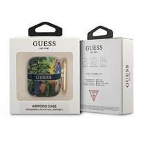 apple airpods ausines - Guess TPU Flower Print Case for Airpods 1/ 2 Blue - 2 nuotrauka
