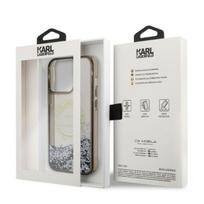 iphone 14 pro max deklas - Karl Lagerfeld "Liquid Glitter RSG iPhone 14 Pro Max" Black - 2 nuotrauka