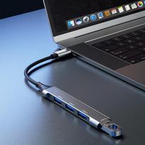 lizdo adapteris - Dudao HUB 4in1 USB-C - 4x USB-A (3 x USB2.0 / USB3.0) 6.3cm (A16T) - 2 nuotrauka
