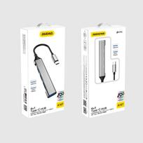 lizdo adapteris - Dudao HUB 4in1 USB-C - 4x USB-A (3 x USB2.0 / USB3.0) 6.3cm (A16T) - 7 nuotrauka