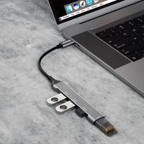 lizdo adapteris - Dudao HUB 4in1 USB-C - 4x USB-A (3 x USB2.0 / USB3.0) 6.3cm (A16T) - 8 nuotrauka