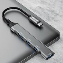 lizdo adapteris - Dudao HUB 4in1 USB-C - 4x USB-A (3 x USB2.0 / USB3.0) 6.3cm (A16T) - 10 nuotrauka