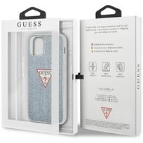 iphone 12 mini dekliukas - Nugarėlės dėklas Guess iPhone 12 5.4'' PC/TPU Denim Triangle Cover Light Blue - 2 nuotrauka