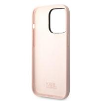 iphone 14 silikoninis deklas - Karl Lagerfeld "Liquid Silicone Ikonik iPhone 14 Pro Max" Pink - 3 nuotrauka
