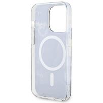 telefono deklas iphone 14 pro max - Guess "Golden Marble MagSafe iPhone 14 Pro Max" Black - 3 nuotrauka