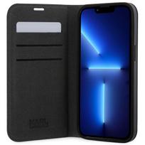 telefono deklas iphone 14 pro max - Karl Lagerfeld "Saffiano Monogram Book Case iPhone 14 Pro Max" Silver - 6 nuotrauka