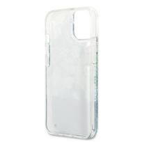 iphone 13 mini deklas - Guess "Flower Liquid Glitter iPhone 13 mini" Green - 3 nuotrauka