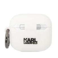 apple airpods ausines - Karl Lagerfeld 3D Logo NFT Choupette Head Silicone Case for Airpods 3 White - 2 nuotrauka