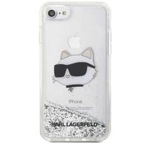 originalus iphone deklas - Karl Lagerfeld dėklas, skirtas iPhone 7 / 8 / SE KLHCI8LNCHCS sidabrinis HC skystas blizgus NFT Choupette galvutė - 5 nuotrauka
