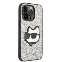 iphone 14 pro max deklas - Karl Lagerfeld "Glitter Choupette Patch iPhone 14 Pro Max" Silver - 4 nuotrauka