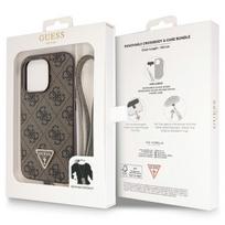 iphone 13 telefono deklas guess - Guess "Crossbody 4G Metal Logo iPhone 13 Pro/ 13" Brown - 3 nuotrauka