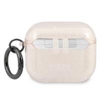 airpods deklai - Karl Lagerfeld ®®KLA3UKHGD Karl®s Head Case for AirPods 3®® Gold Glitter - 3 nuotrauka