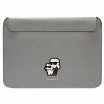 krepsys nesiojamam kompiuteriui 16 - Karl Lagerfeld KLCS16SAKCPMG 16" Silver Saffian - 2 nuotrauka
