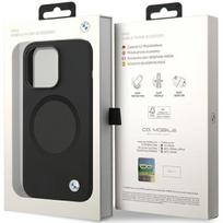 telefono deklas iphone 14 pro max - BMW "Signature Liquid Silicone MagSafe iPhone 14 Pro Max" Black - 3 nuotrauka