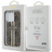 deklas iphone 15 pro guess - Dėklas GUESS GUHCP15LH4SGW IPHONE 15 PRO 6.1 "BROWN/BROWN HARDCASE IML 4G GOLD STRIPE - 2 nuotrauka
