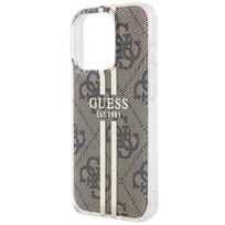 deklas iphone 15 pro guess - Dėklas GUESS GUHCP15LH4SGW IPHONE 15 PRO 6.1 "BROWN/BROWN HARDCASE IML 4G GOLD STRIPE - 4 nuotrauka