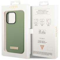 apple iphone 14 silicone case - Guess "GUHMP14XSBPLA Hardcase Silicone Logo Plate MagSafe iPhone 14 Pro Max" - 2 nuotrauka