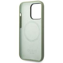 apple iphone 14 silicone case - Guess "GUHMP14XSBPLA Hardcase Silicone Logo Plate MagSafe iPhone 14 Pro Max" - 3 nuotrauka