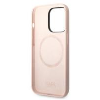 iphone 14 pro max deklas - Karl Lagerfeld "Silicone Karl`s Head Magsafe iPhone 14 Pro Max" Light Pink - 3 nuotrauka