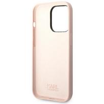iphone 14 silikoninis deklas - Karl Lagerfeld "Silicone Choupette Body iPhone 14 Pro Max" Light Pink - 3 nuotrauka