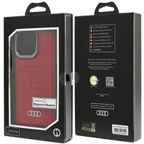 gt 6 pro - Audi Synthetic Leather case with MagSafe for iPhone 14 Pro Max - red - 2 nuotrauka