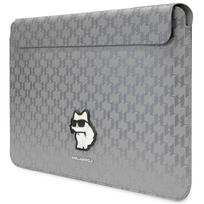 sleeve kompiuteriui - Karl Lagerfeld Saffiano Monogram Choupette 14" Silver - 4 nuotrauka