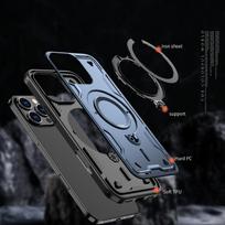 iphone 16 pro deklas blue - Multiple Color Wheat Case MagSafe for iPhone 16 Pro Max - navy blue - 6 nuotrauka