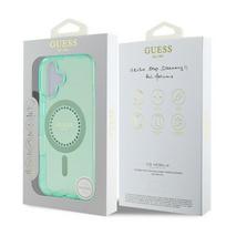 iphone 7 plus deklas - Guess IML Rhinestones MagSafe Apple iPhone 16 Plus Case - dėklas telefonui žalios spalvos - 2 nuotrauka